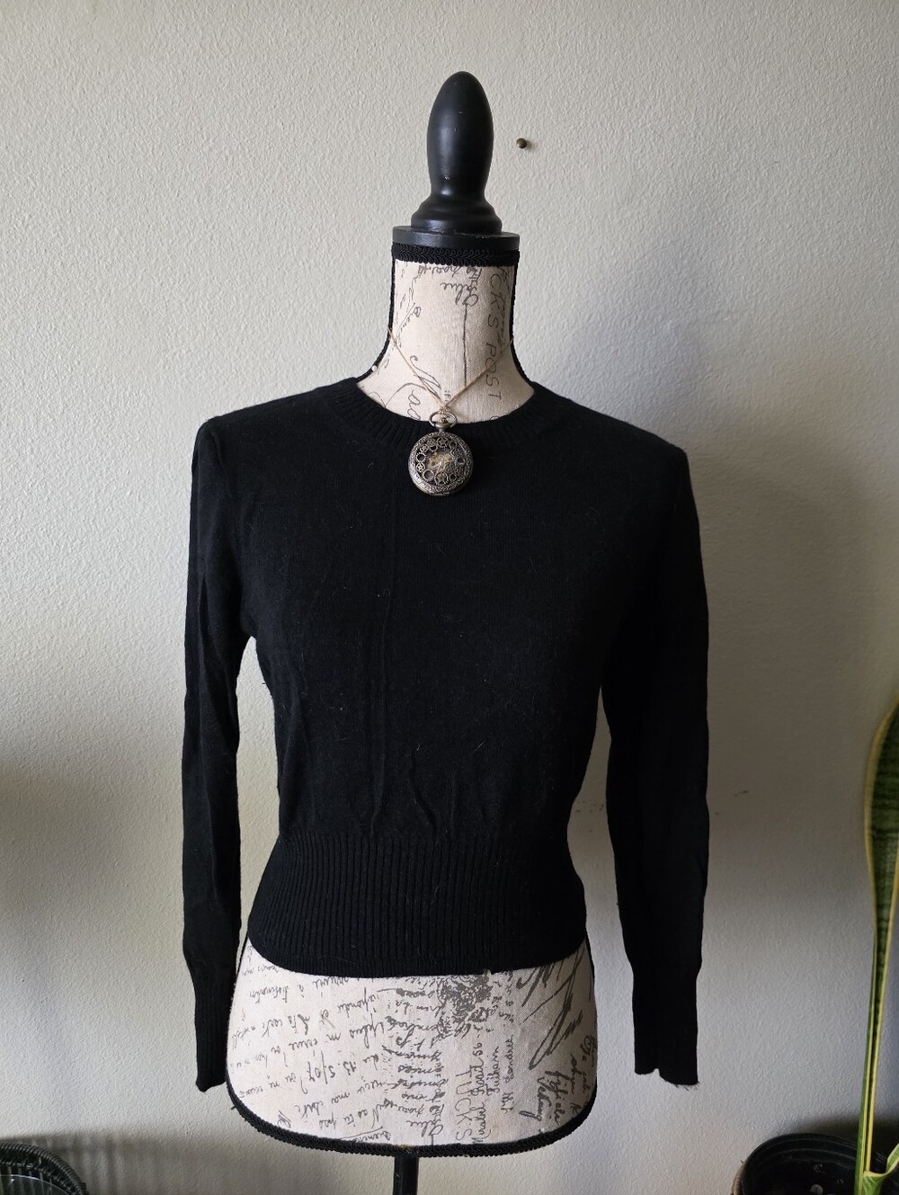 J Crew Cashmere Shrunken Crewneck Sweater - S